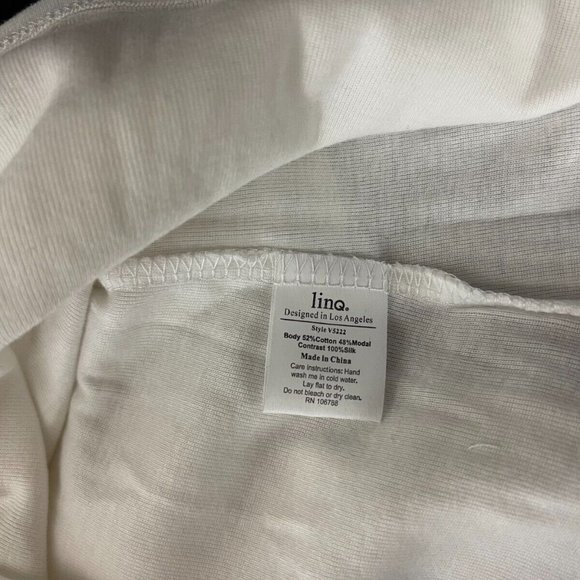 Linq Frost Extra Tank Women XS NWT $120 Cotton Silk Ruffle Layer Top Sleeveless - Picture 10 of 10